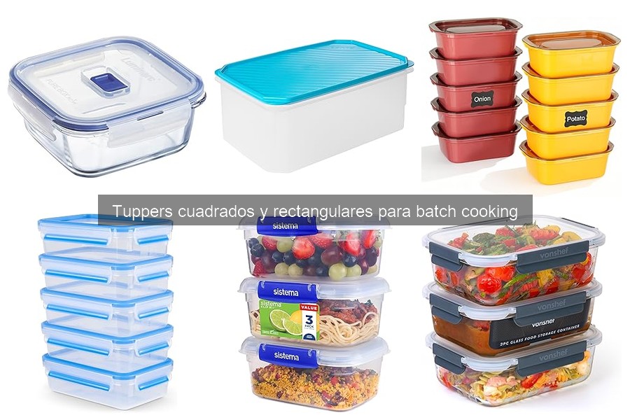Ventajas y desventajas de tuppers cuadrados y rectangulares